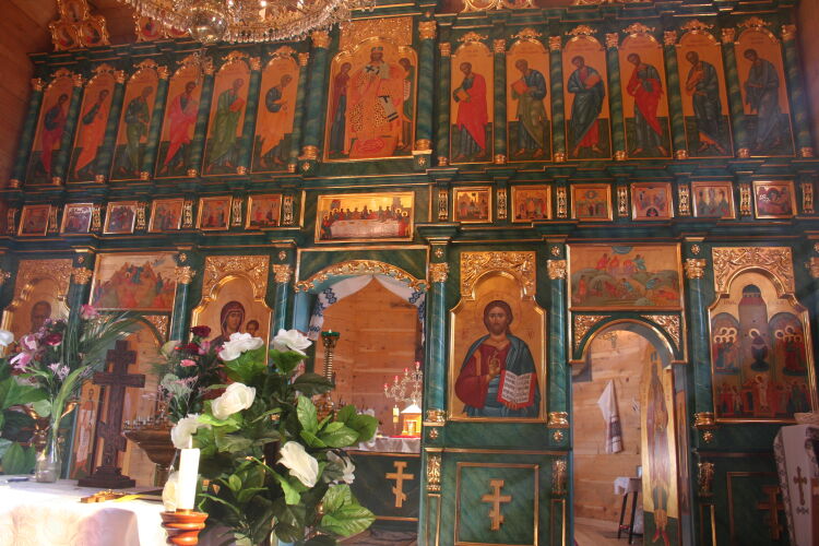 Ikonostas cerkwi Opieki Matki Bożej w Komańczy, 2009-2010r.