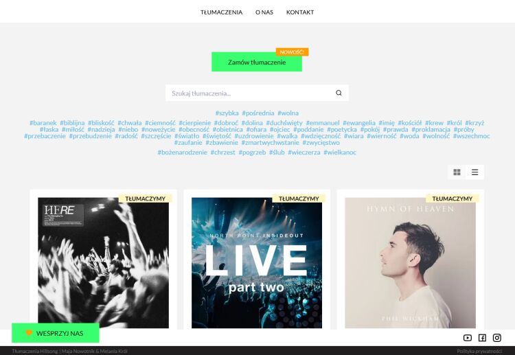 screenshot nowej strony